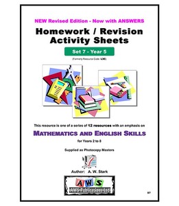 S7: Mathematics & English Activity Sheets – Set 7 / Year 5 – AWS Publications