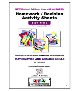 S8: Mathematics & English Activity Sheets – Set 8 / Year 5 – AWS Publications
