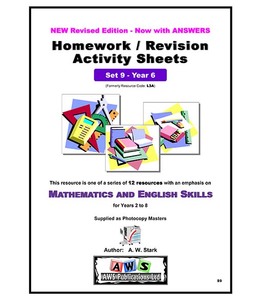 S9: Mathematics & English Activity Sheets – Set 9 / Year 6 – AWS Publications