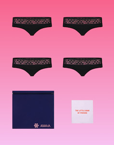 TEEN RANGE: Teen Period Kit - 4 pack Hipster Brief