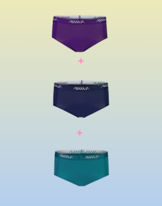 Teen Period Underwear: Teen Mixed Colours 3 Pack