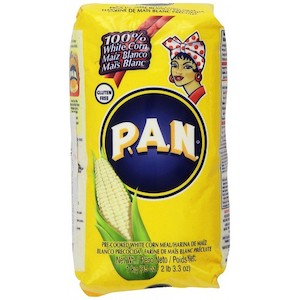 Tortillas Corn And Flour: White Corn Flour - Harina Pan 1kg