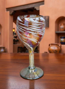New Arrivals: Handblown Mexican Wine Glass