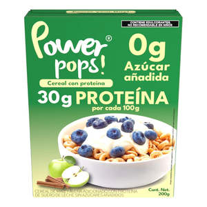 Mexican Snacks: Power Pops! Apple Cinnamon High Protein Cereal 200g