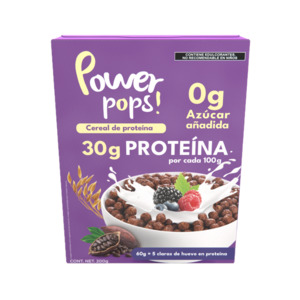 Mexican Snacks: Power Pops! High Protein Chocolate Cereal 200g