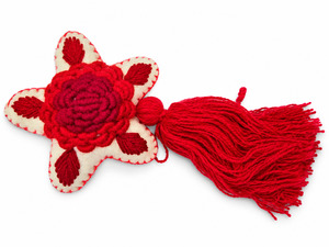 Handcrafted Chiapas Floral Tassel Decoration