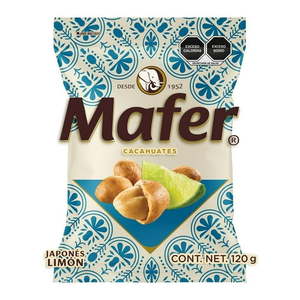 Mexican Snacks: Mafer Cacahuate Japones Limon 120g BBD 20 SEP 2026