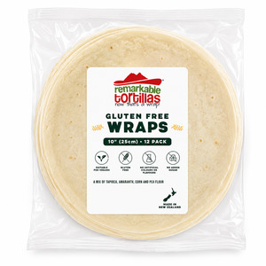 Tortillas Corn And Flour: Gluten Free Wrap 10" (25cm)