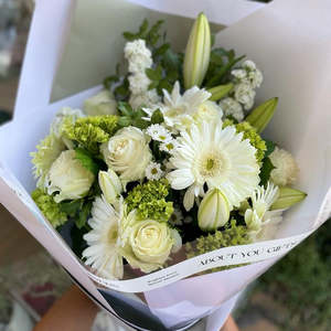 All Flowers: Luxe Cream and Green Bouquet