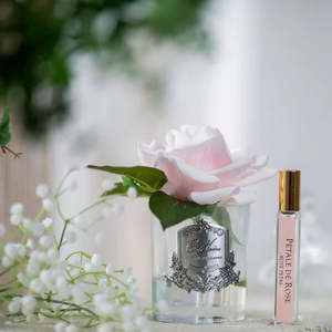 Côte Noire Perfumed Natural Touch Single Rose - Clear- French Pink - GMR06