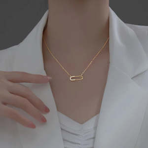 Xmas: Pin Necklace - Sterling Silver