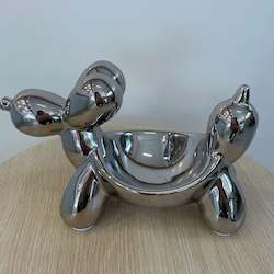 Homeware: Balloon Dog Tray - Electroplated