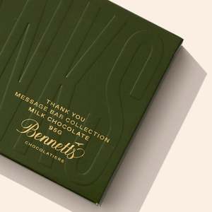 THANK YOU - Bennetts Chocolate Message Bar