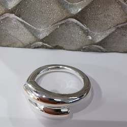 Double Twist Ring - Sterling Silver