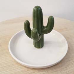Jewellery: Cactus Ceramic Jewellery Plate