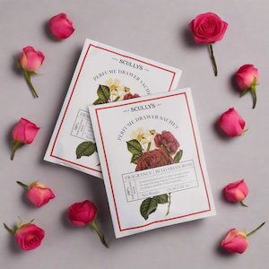 Body: Scullys NZ - Bulgarian Rose Perfume Drawer Twin Sachet