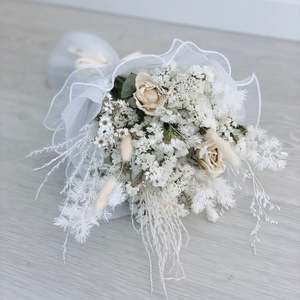 Wedding Flowers: Lace White & Cream Bouquet