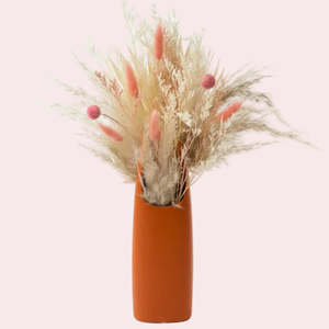 All Flowers: Terracotta & Cream Vase Arrangement