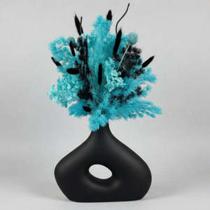 All Flowers: Abstract Donut Arrangement - Tiffany Blue