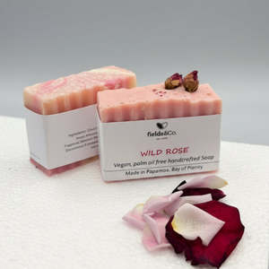 Fields Co Handmade Soaps: Wild Rose Handmade Soap - fields&Co