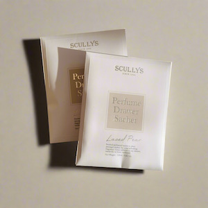 Candles Diffusers Fragrances: Scullys NZ - Laced Pear Perfume Drawer Twin Sachet