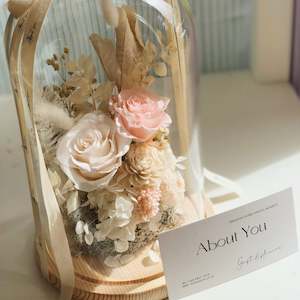 Giftboxes: Glass Dome- Dedicate Roses