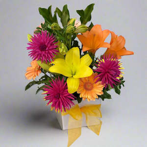 Bright Vibes Boxed Arrangement