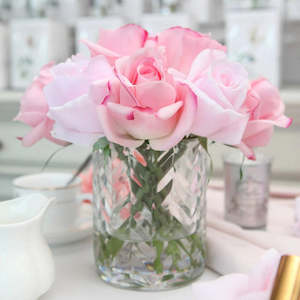 About You: Cote Noire Herringbone Flower - Mixed Rose Buds - Clear - HCF09