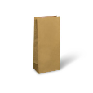 Bags Paper: Paper Block bottom Gift Bag 165x90x47 Traditional Gold 50/pkt