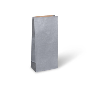 Paper block bottom Gift Bag 220x100x60 Classic Silver 50/pkt 500/box