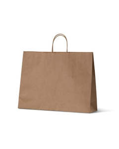 Bags Paper: Kraft Handle Bag 320x250x230 50/slv 100/ctn