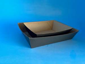Black Kraft Food Tray #3 (per 40)