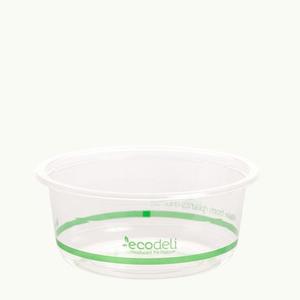 Biodegradable Compostable Containers: PLA Deli Bowl 360ml 50/slv 1000/ctn