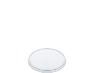 Plastic: Clear lid for 87mm dia Tubs 160ml-400ml 100/slv 1000/ctn