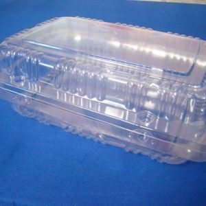 Plastic: Lunch Box with hinged lid 250mmx280mmx75mm 100/ctn