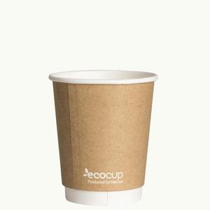 Hot Cups: 285ml Double Wall Kraft EcoCup 500/ctn
