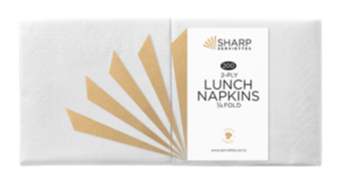 White 2 ply Luncheon Napkin 200/pkt