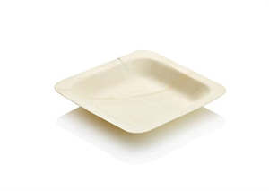 Plates Wood: Wooden Plate 12cm x 12cm x 1.5cm 100/pack