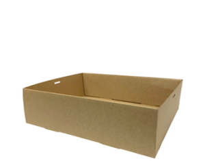 Platters Cardboard: Kraft Catering Box MED 360x253x80 100/ctn