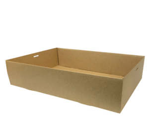 Platters Cardboard: Kraft Catering Box X/ LRG 450x310x80 50/ctn