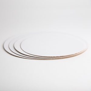 10" (254mm) Plain white board cake discs 200/pkt