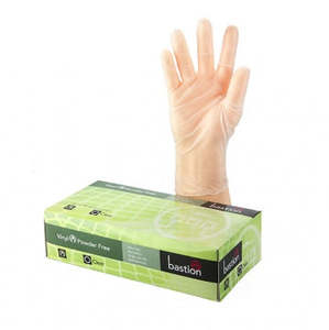 Vinyl: Clear Vinyl Powder Free LRG Gloves 100/box 1000/ctn