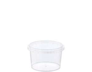 Round Tamper Evident Tub 93mm 230ml 20/slv 400/ctn
