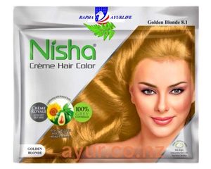 Nisha Crème Hair Color 8.1 Golden Blonde (20gm + 30ml) – KOTTAKKAL AYURVEDA NZ