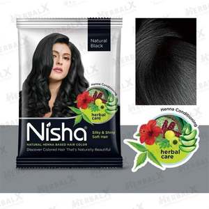 Products: 6x Nisha Natural Black Hair Color Henna Based For Men & Women No Ammonia – 10gm – KOTTAKKAL AYURVEDA NZ