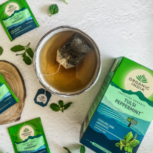 Ayurvedic Cooking Spices: Tulsi Peppermint Tea