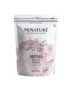Natures Hair Support: Organic Soapnut/Aritha Powder 227g - USDA Certified