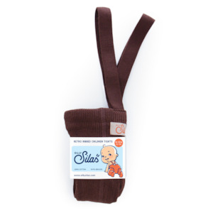 Chocolate Retro Tights With Braces