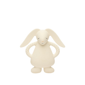 Cream Bunny Natural Rubber Teether