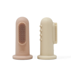 Blush/Shifting Sands Finger Toothbrush